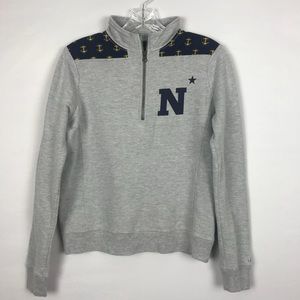 League collegiate outfitters USNA quarter zip Sm